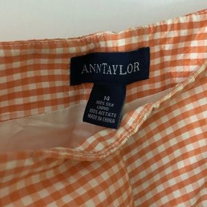 Ann Taylor Gingham Crop Pants